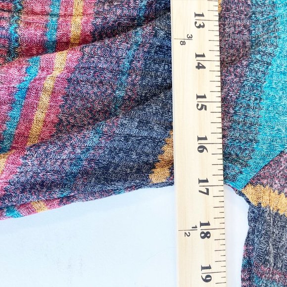 Elan Horizontal Striped Swing Sweater Dress M - Picture 9 of 10